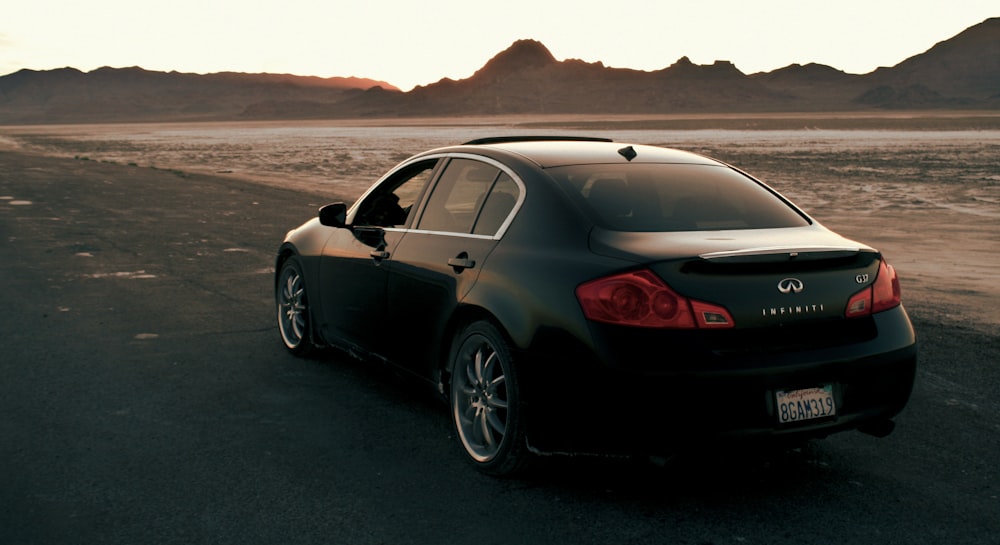 a car parked on a road