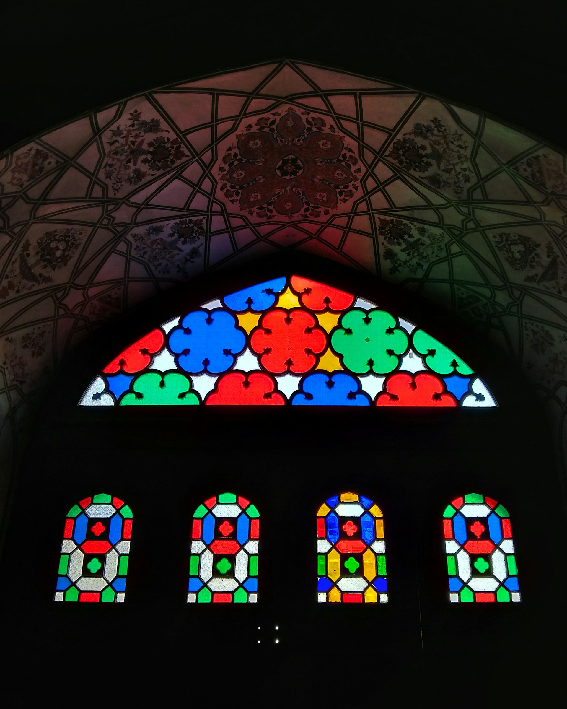 a stained glass window