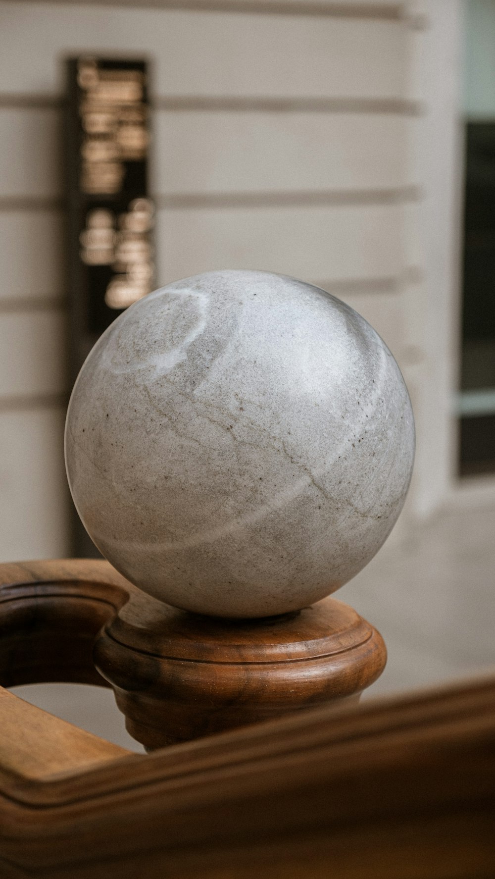 a large globe on a table