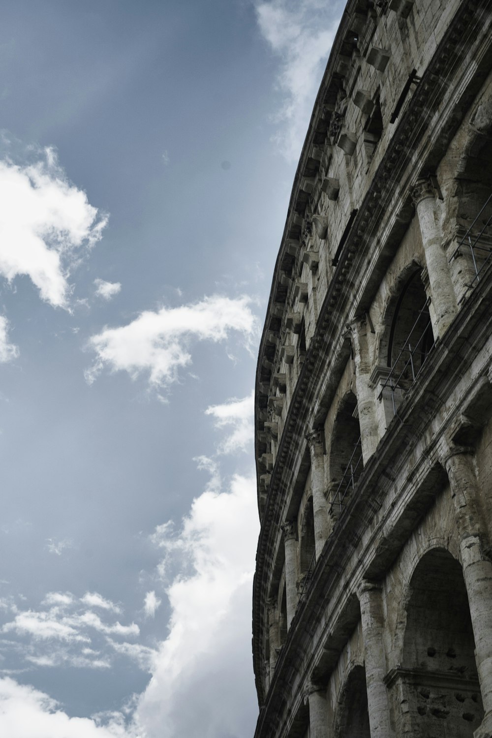 a tall stone building