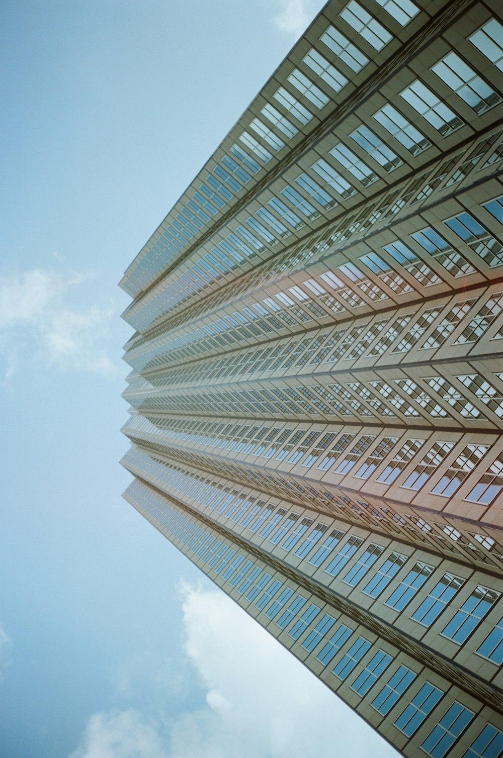 a tall building with many windows