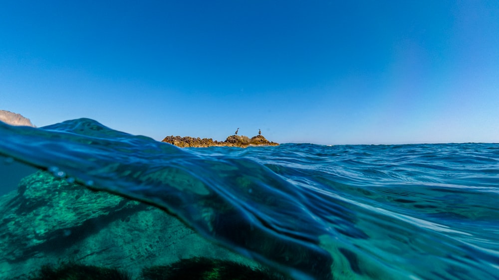 a small island in the ocean