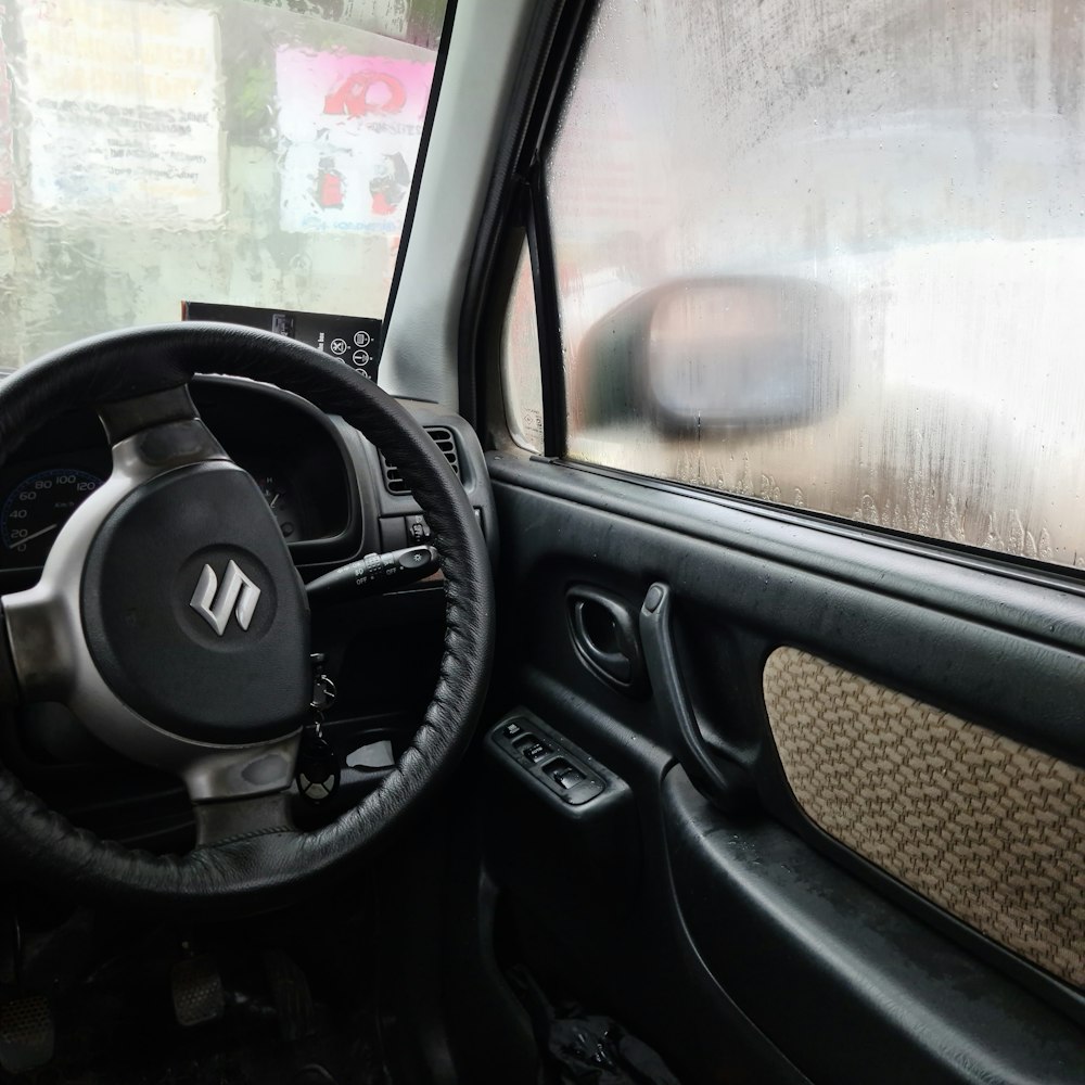 the interior of a car