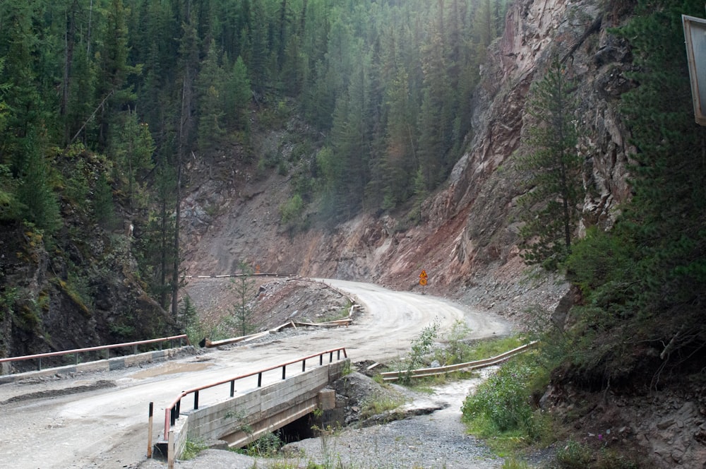 a bridge over a river