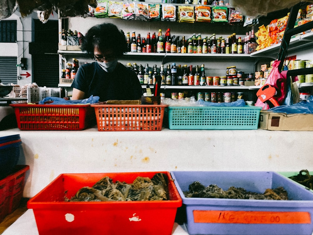 a person in a store