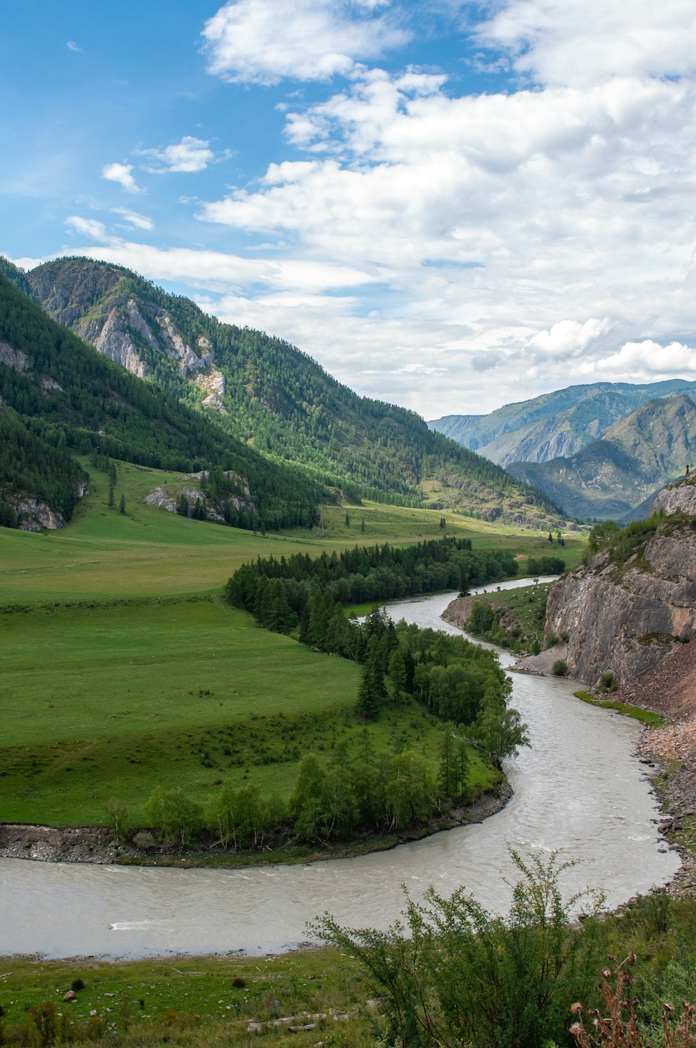 a river running through a valley