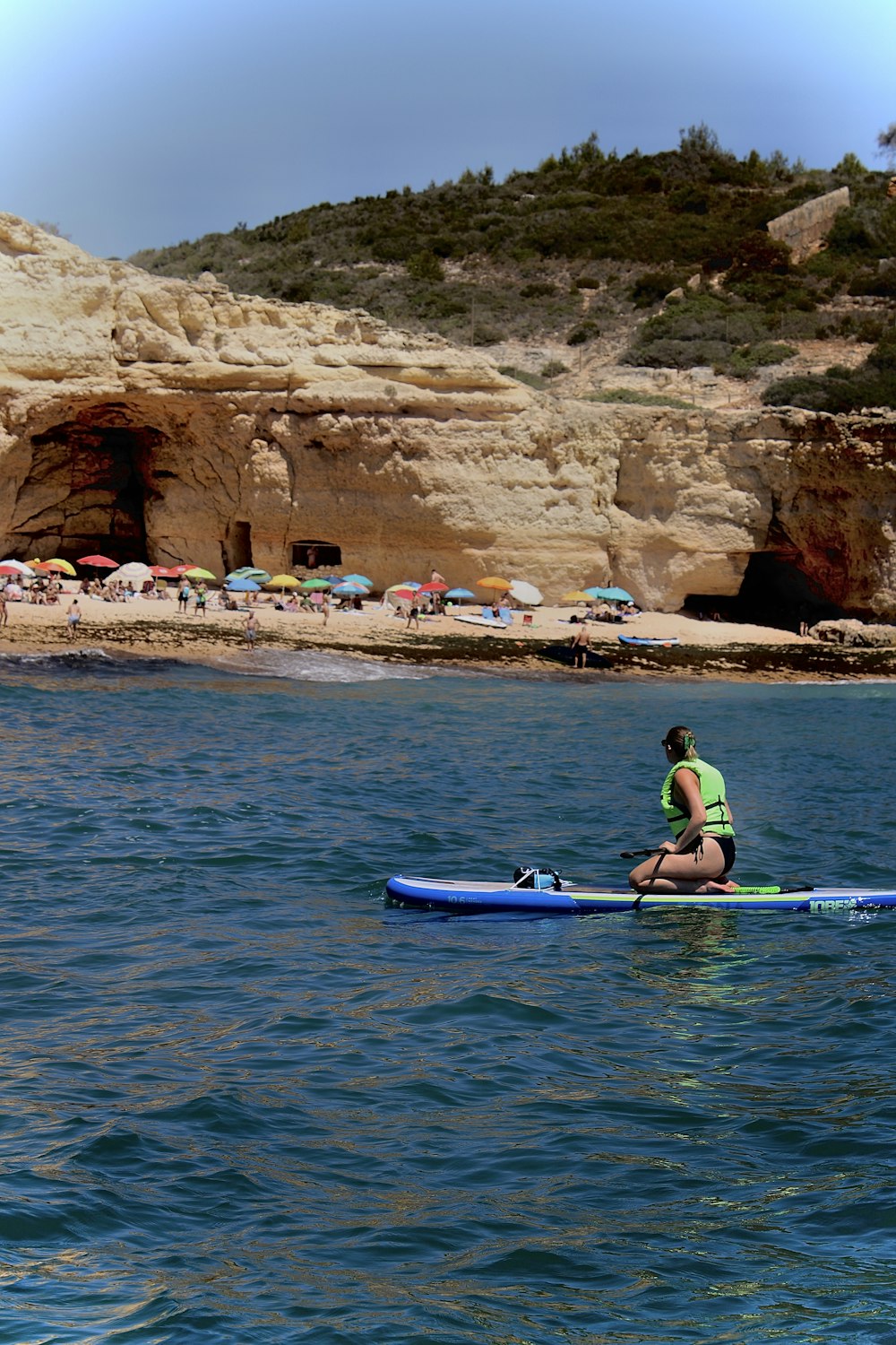 a person in a kayak in the water