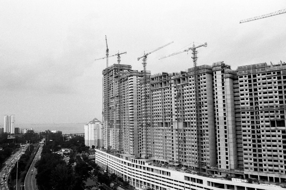 a large building under construction