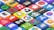 A collection of colorful 3D app icons arranged in a grid-like pattern, featuring well-known brands and services such as Spotify, Netflix, Discord, and Facebook. Each icon is distinct with vibrant colors and recognizable logos, giving a sense of modern digital culture.