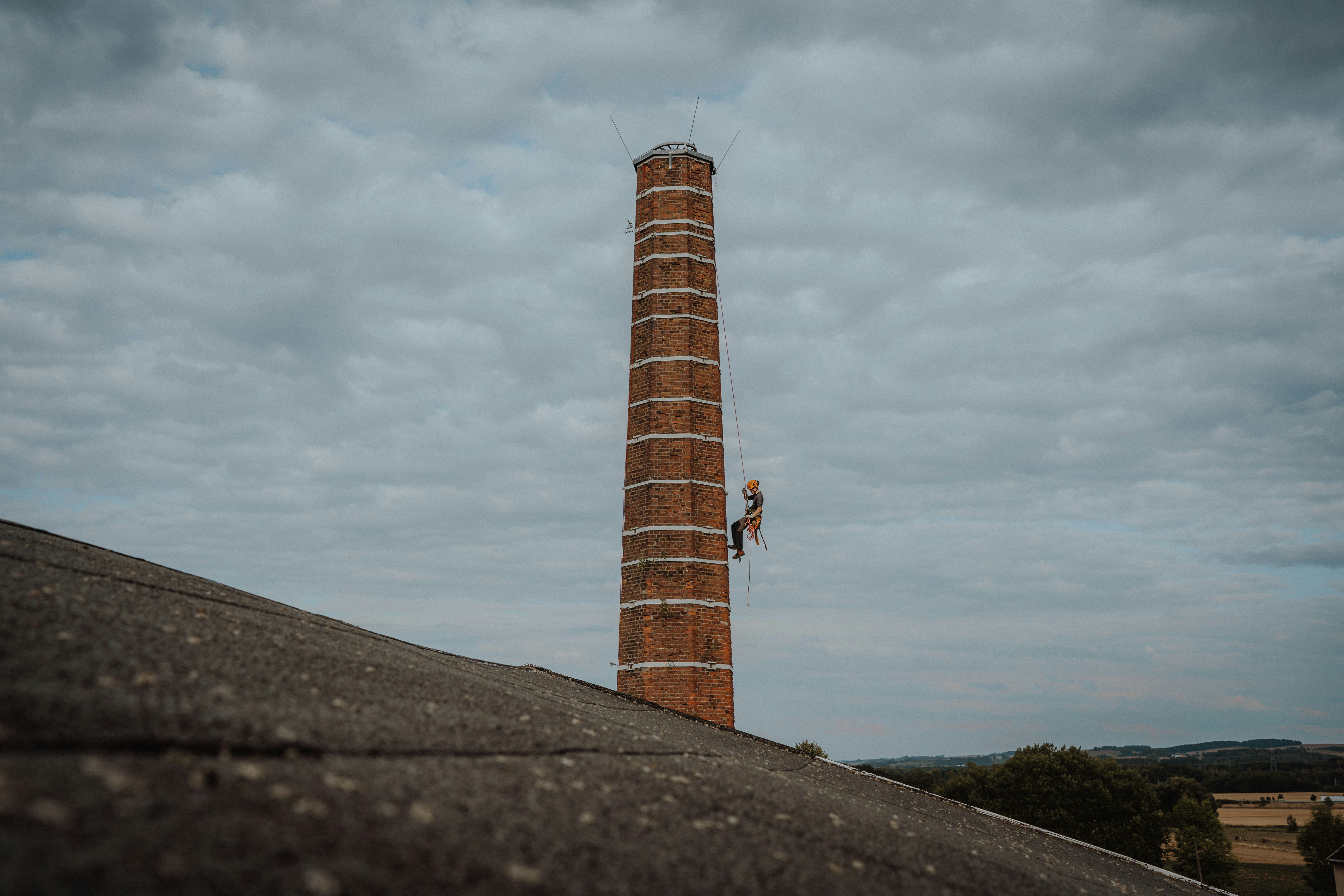 a tower with a person standing on it