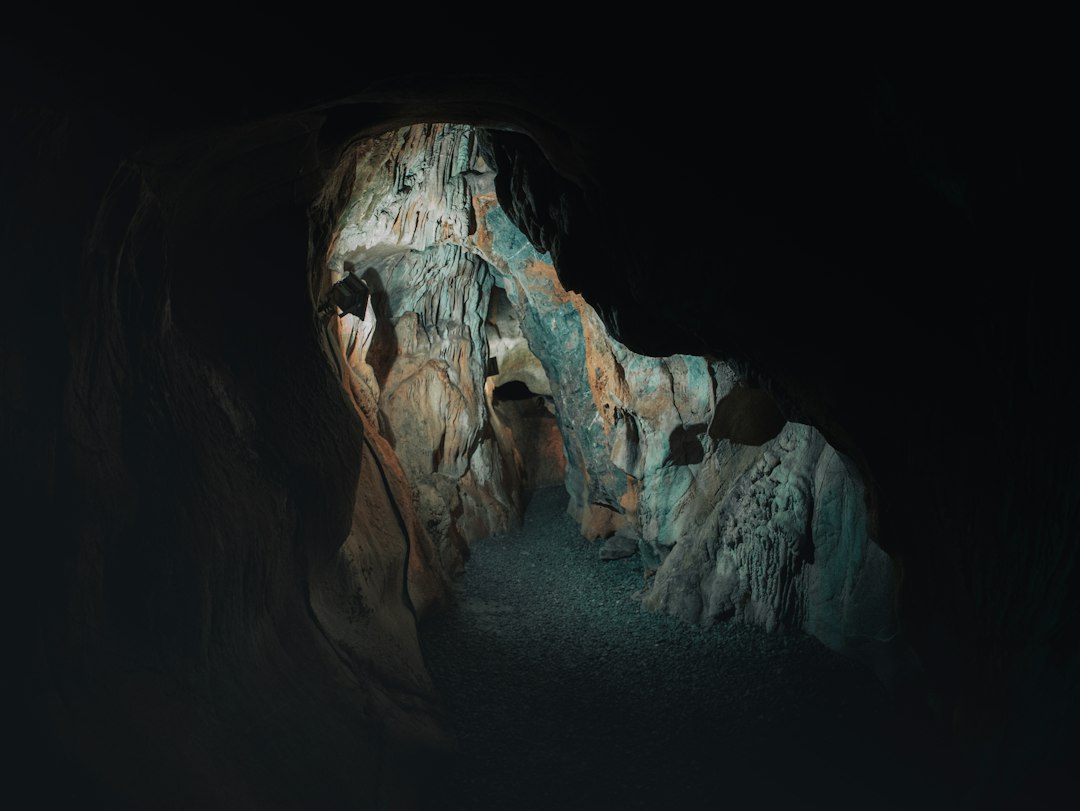 a cave with a large opening,