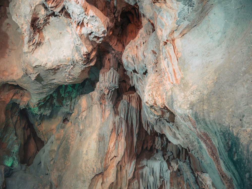 a close-up of a rock