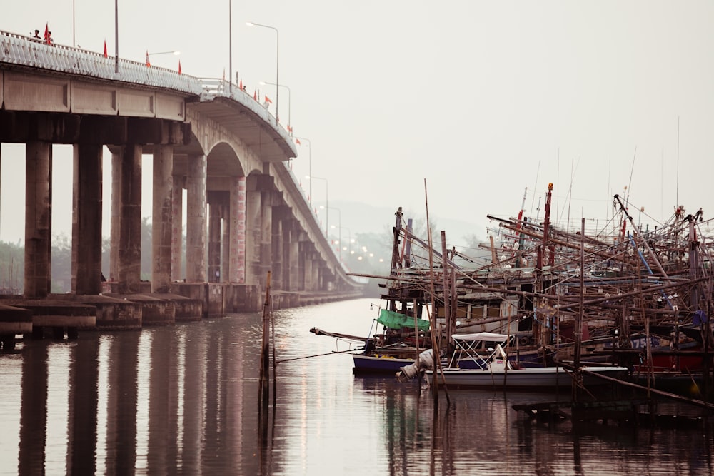 a bridge over a body of water