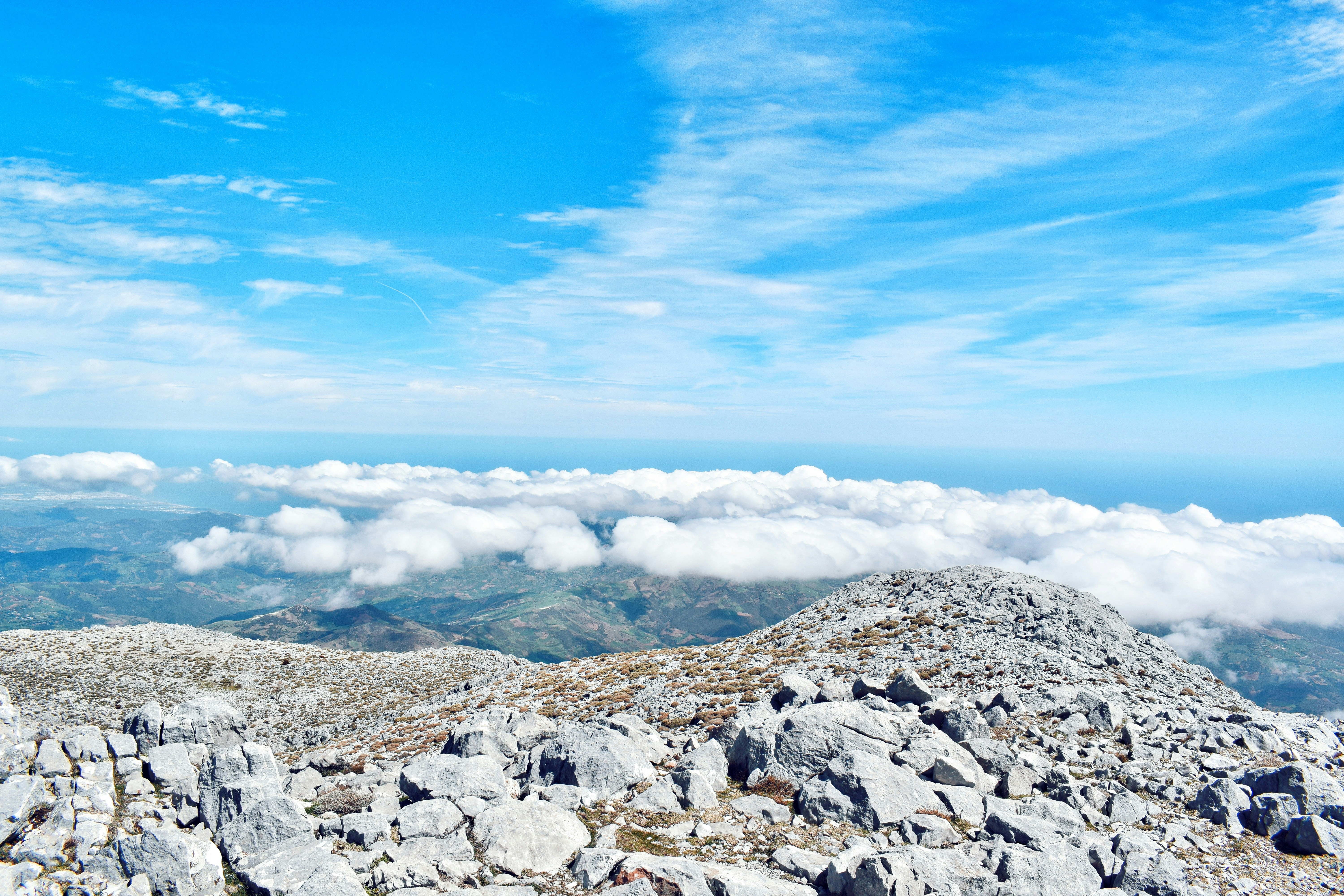 a rocky mountain top