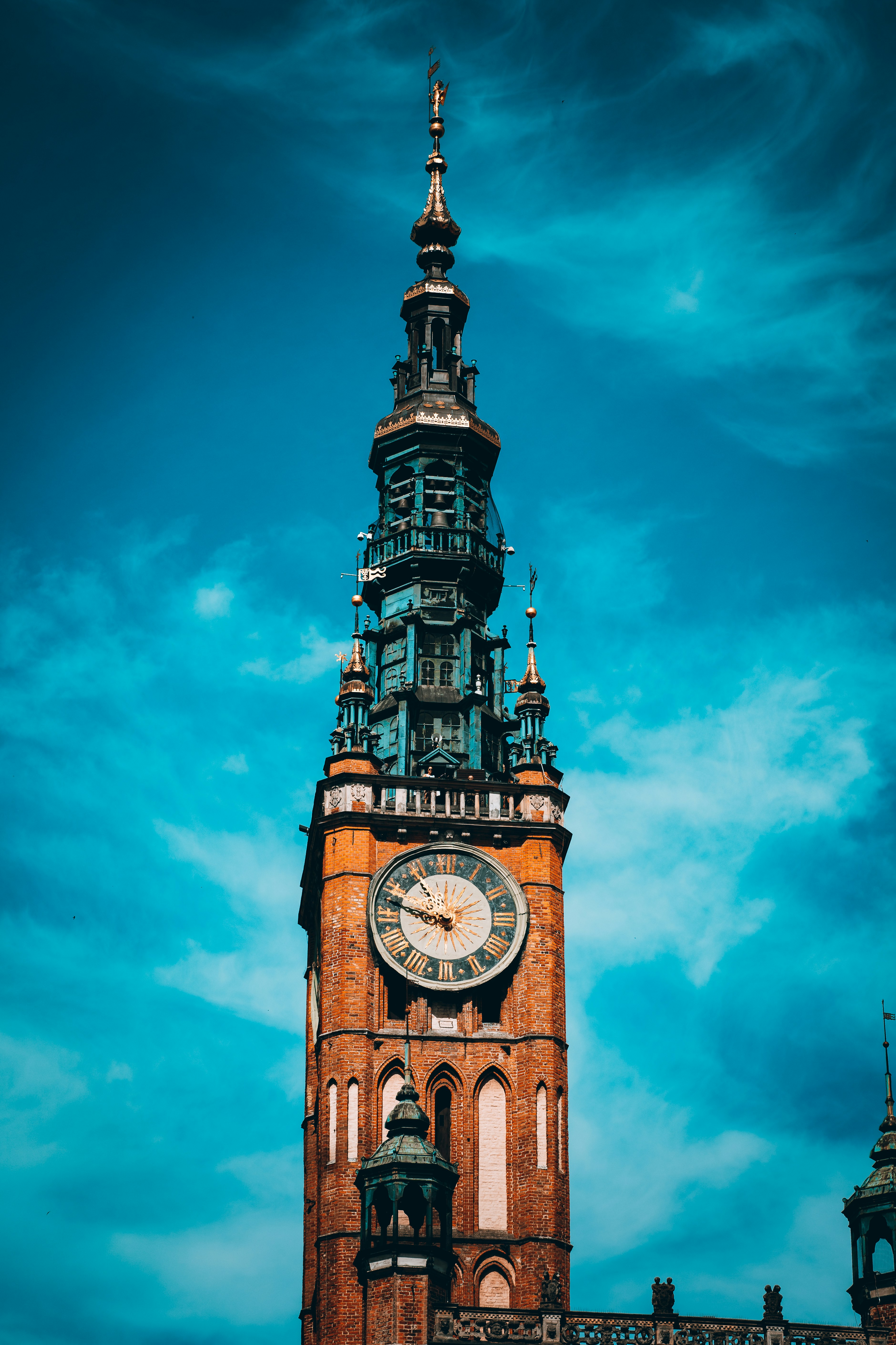 a large clock on a tower