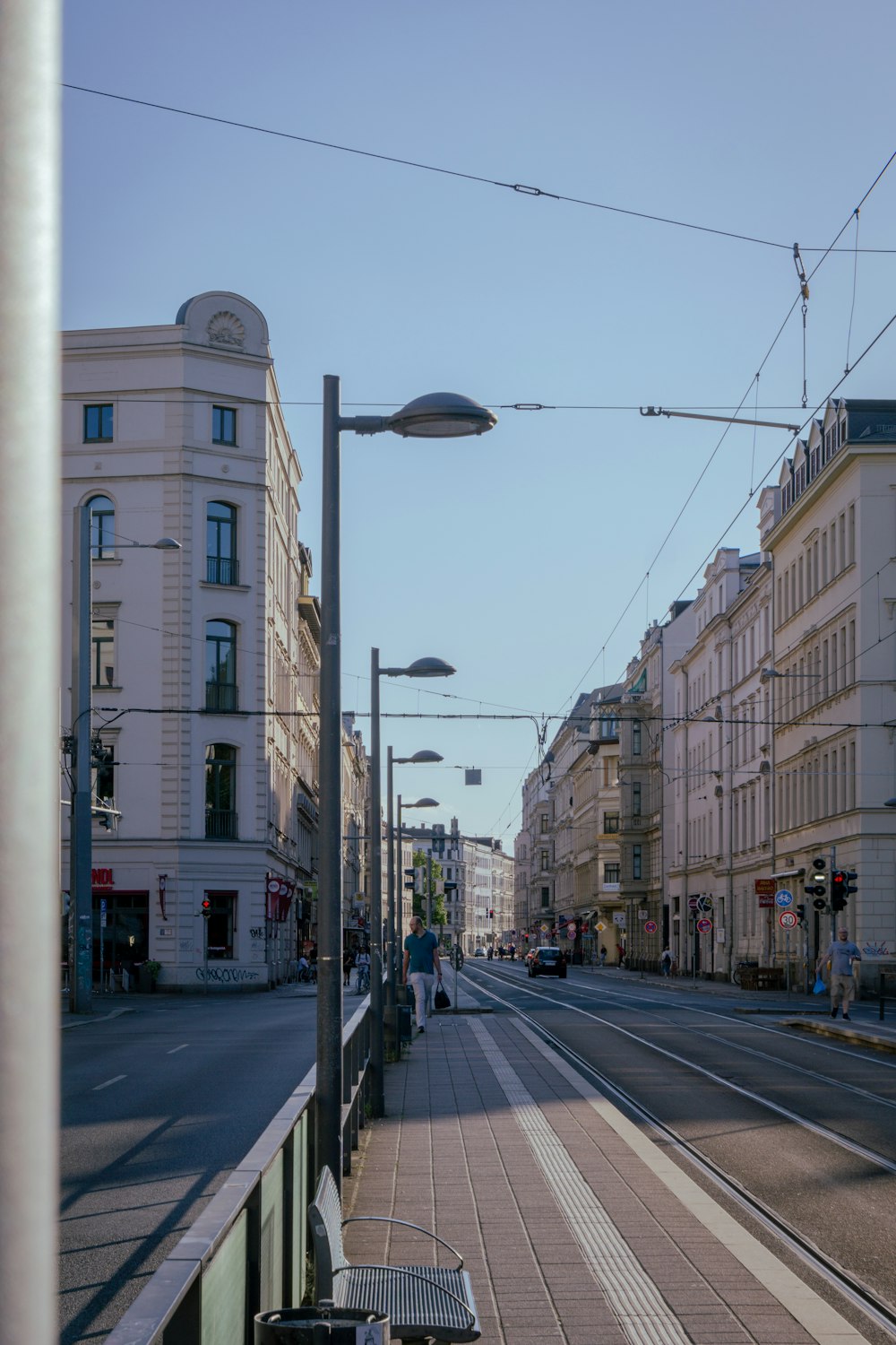 a street with buildings on either side