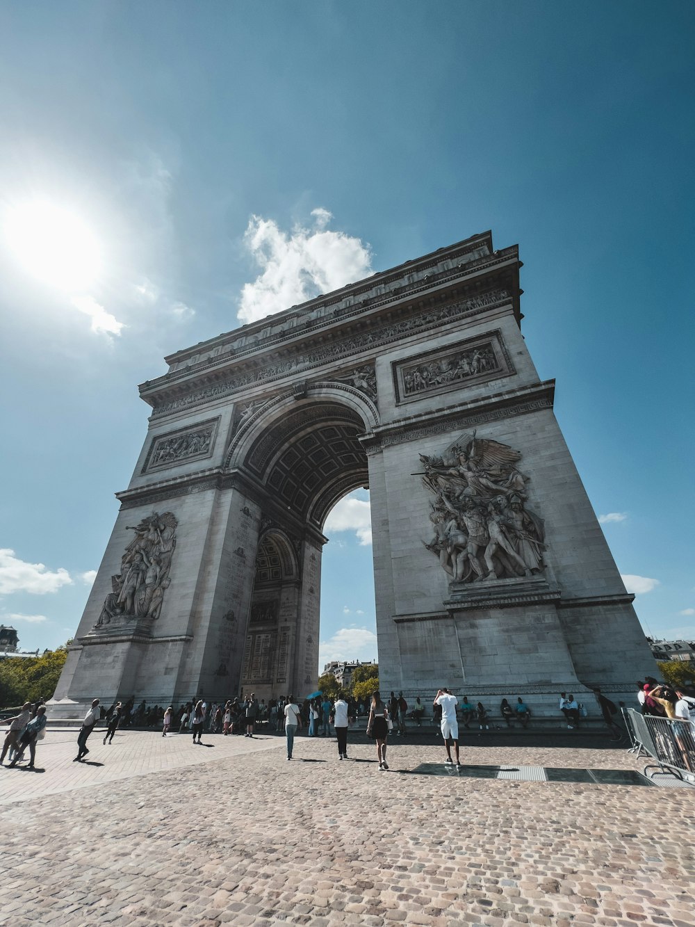 a large stone monument