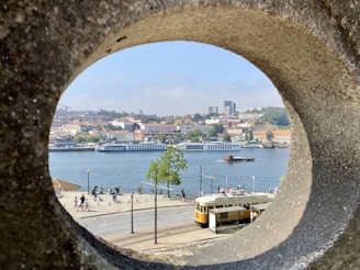 a view of a city from a window