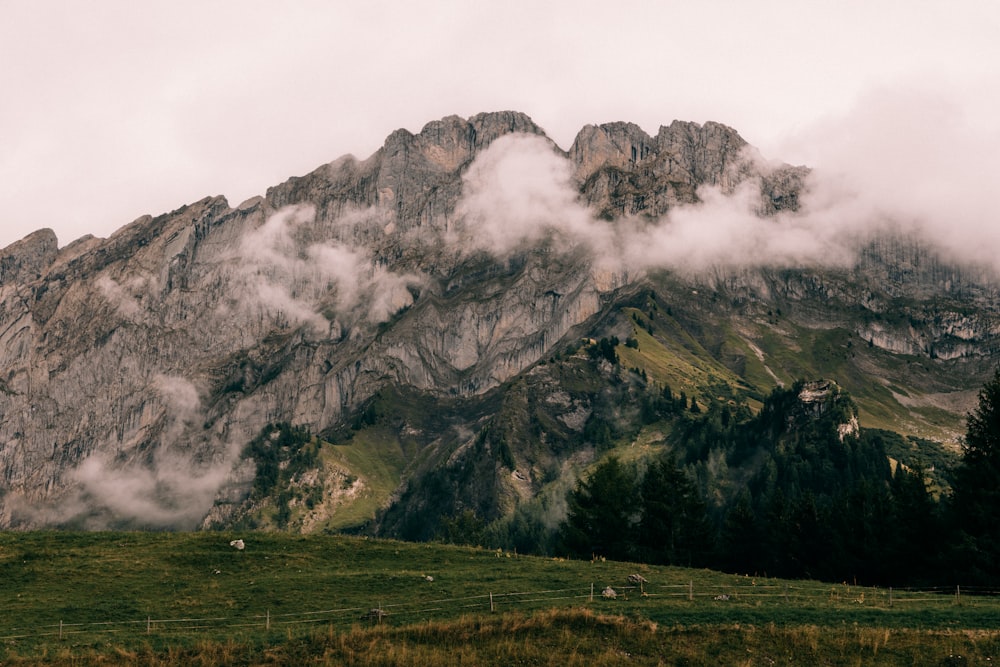 a mountain with smoke coming out of it