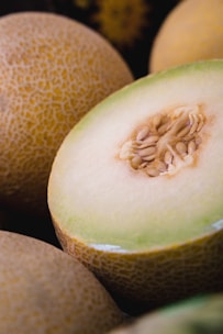 a close up of a fruit