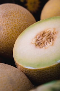 a close up of a fruit