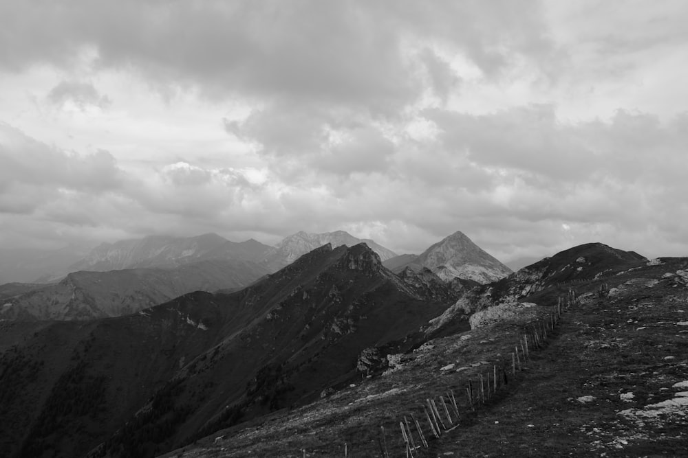 a mountain range with a road