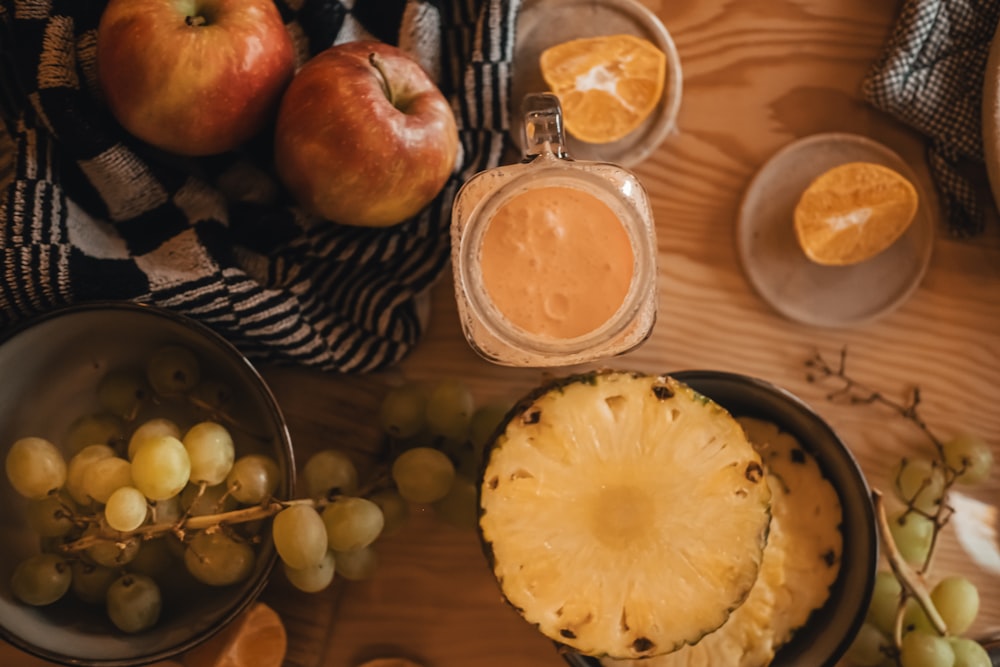 a table full of food