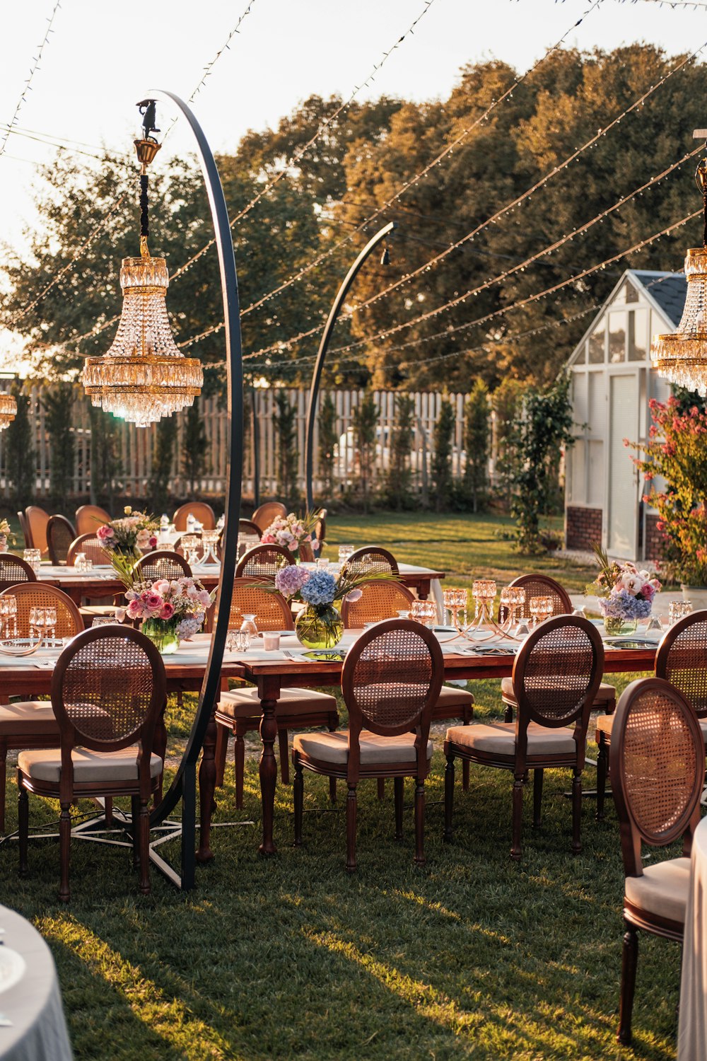 a table set for a meal