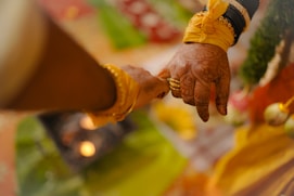 close-up of hands shaking
