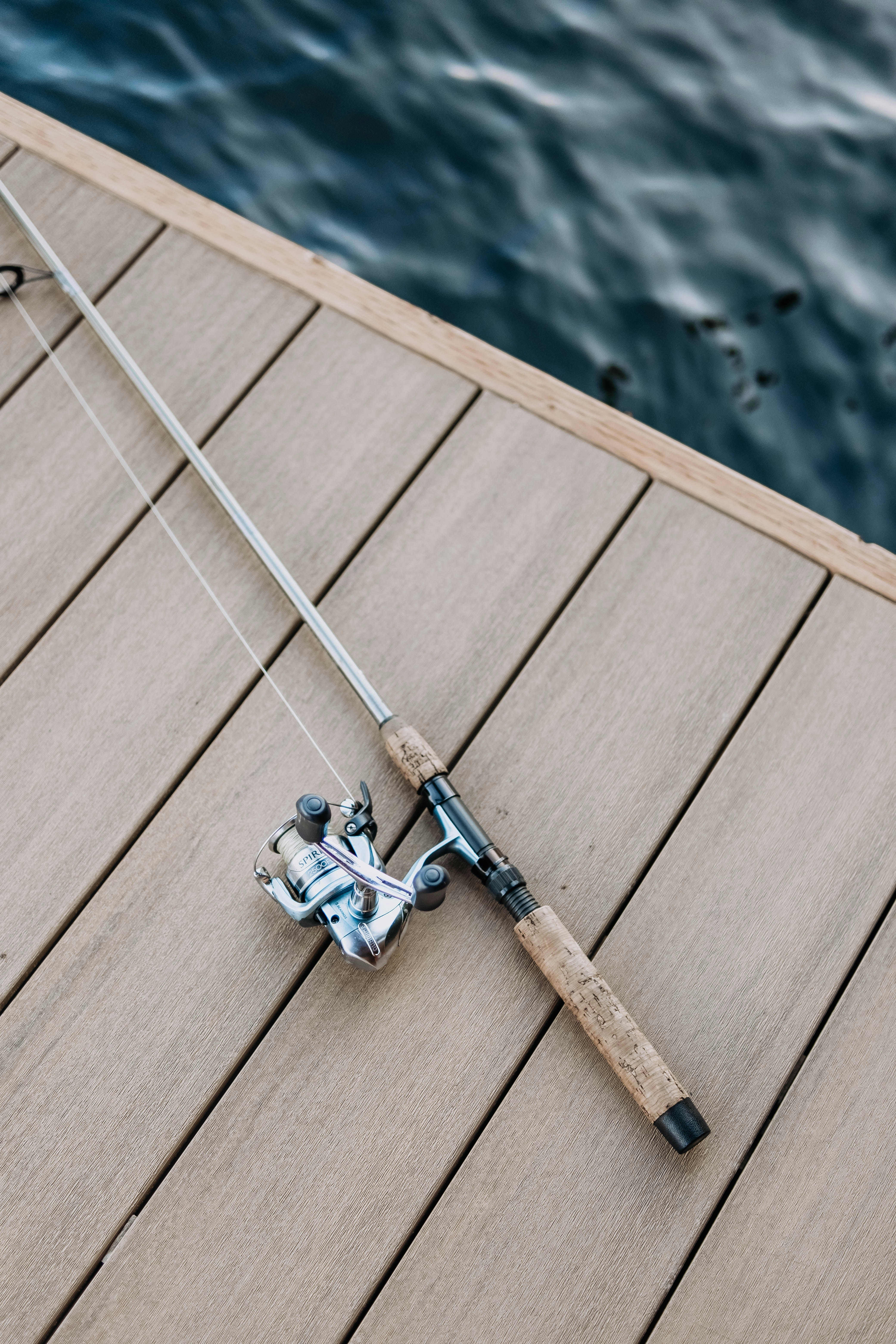 Fishing rod on the lake