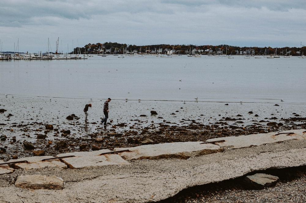 a person standing in the water