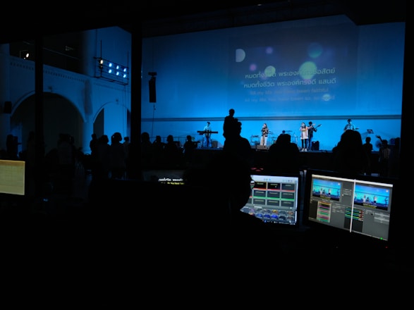 a group of people on a stage