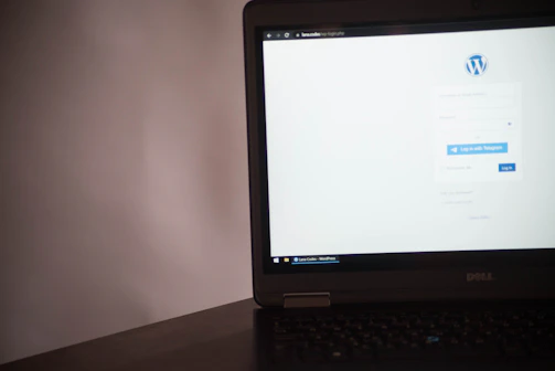 Close-up of a secure login form with email and password fields on a tablet.