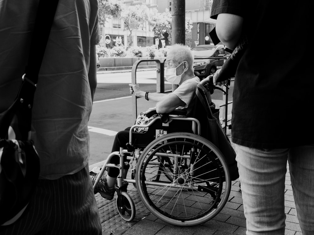 a person in a wheelchair