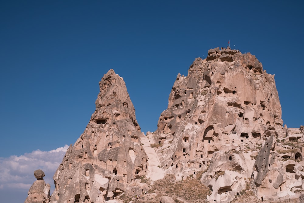 a large rock formation