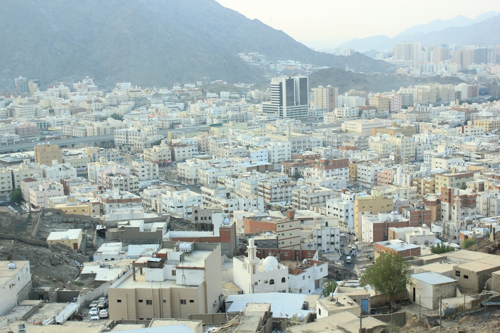 a city with many buildings