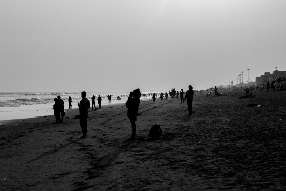 people on a beach
