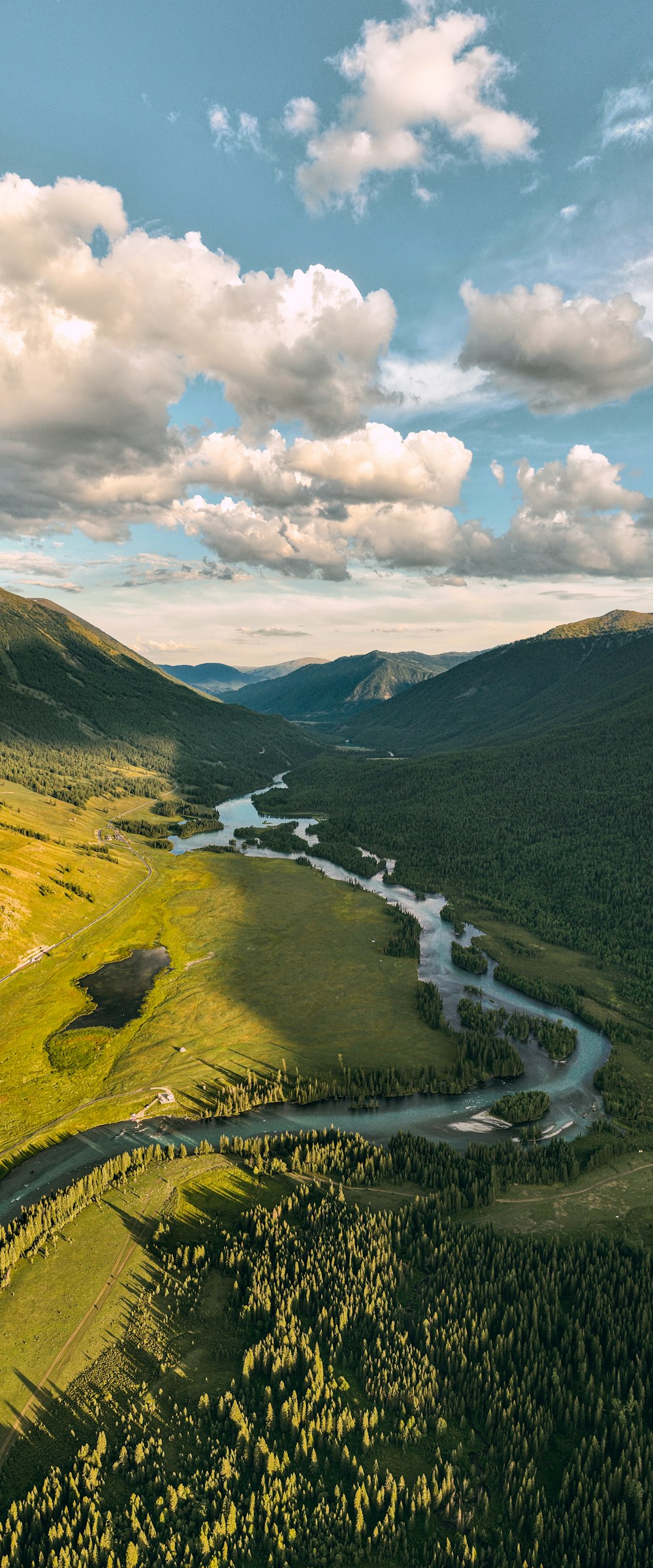 a river running through a valley