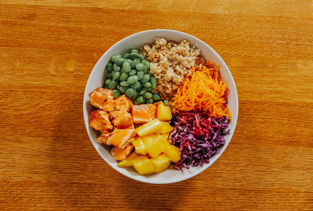 a bowl of food on a plate