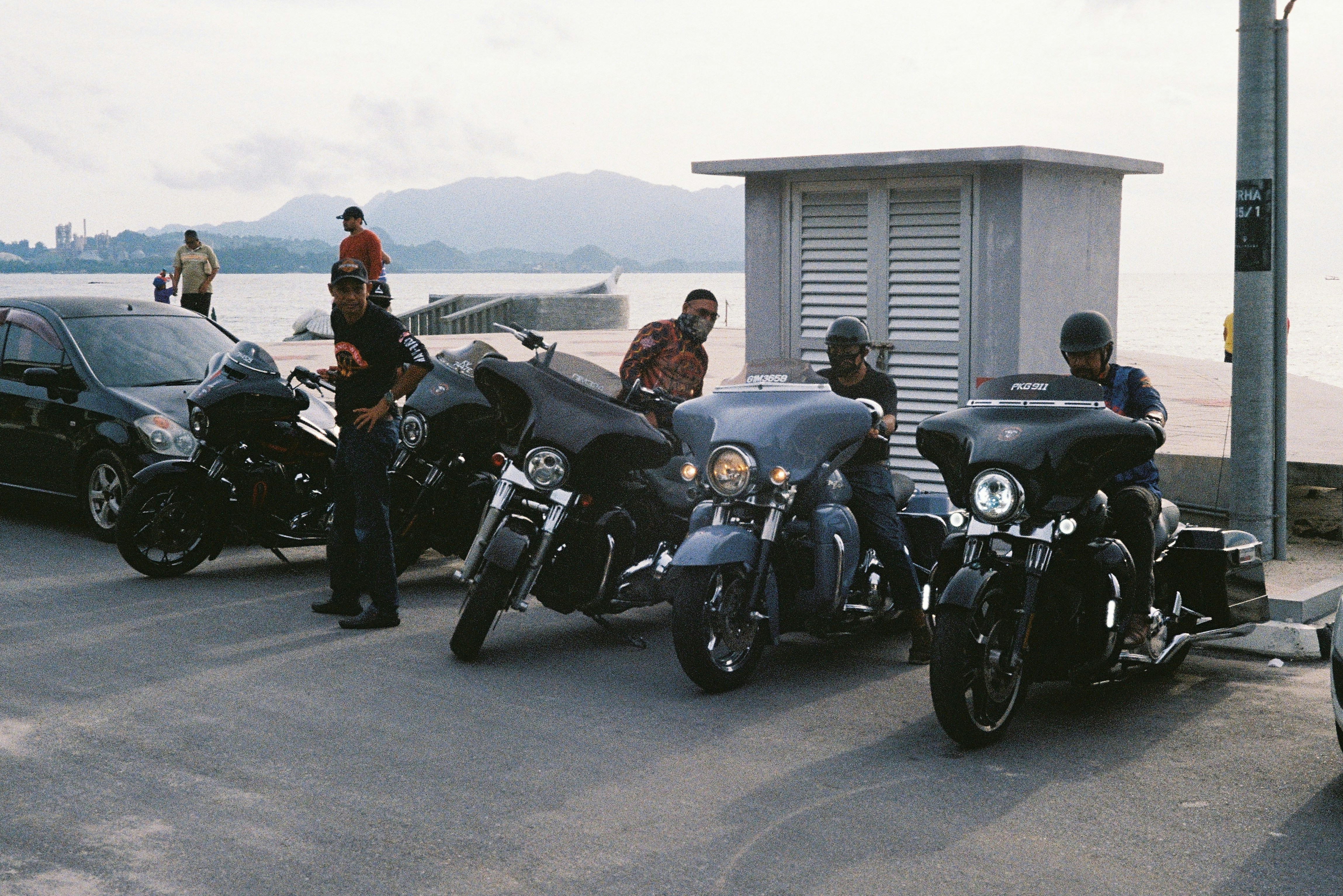 Group of bikers