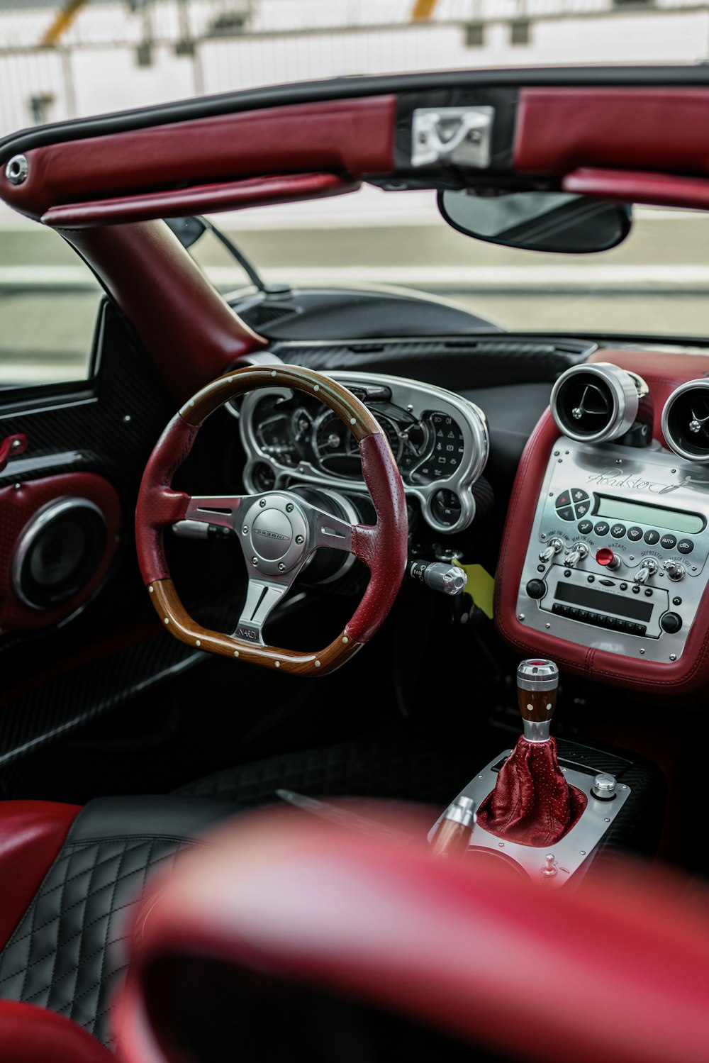 the interior of a car