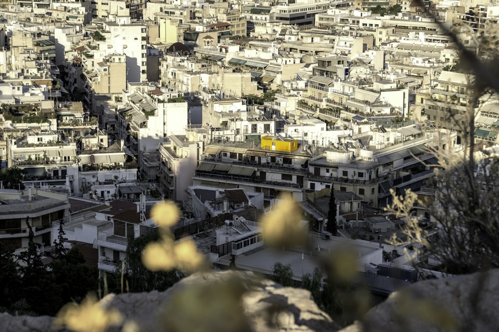 a city with many buildings