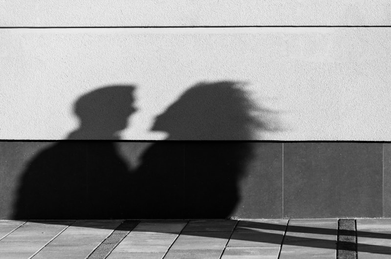 Silhouette of person in contemplative moment