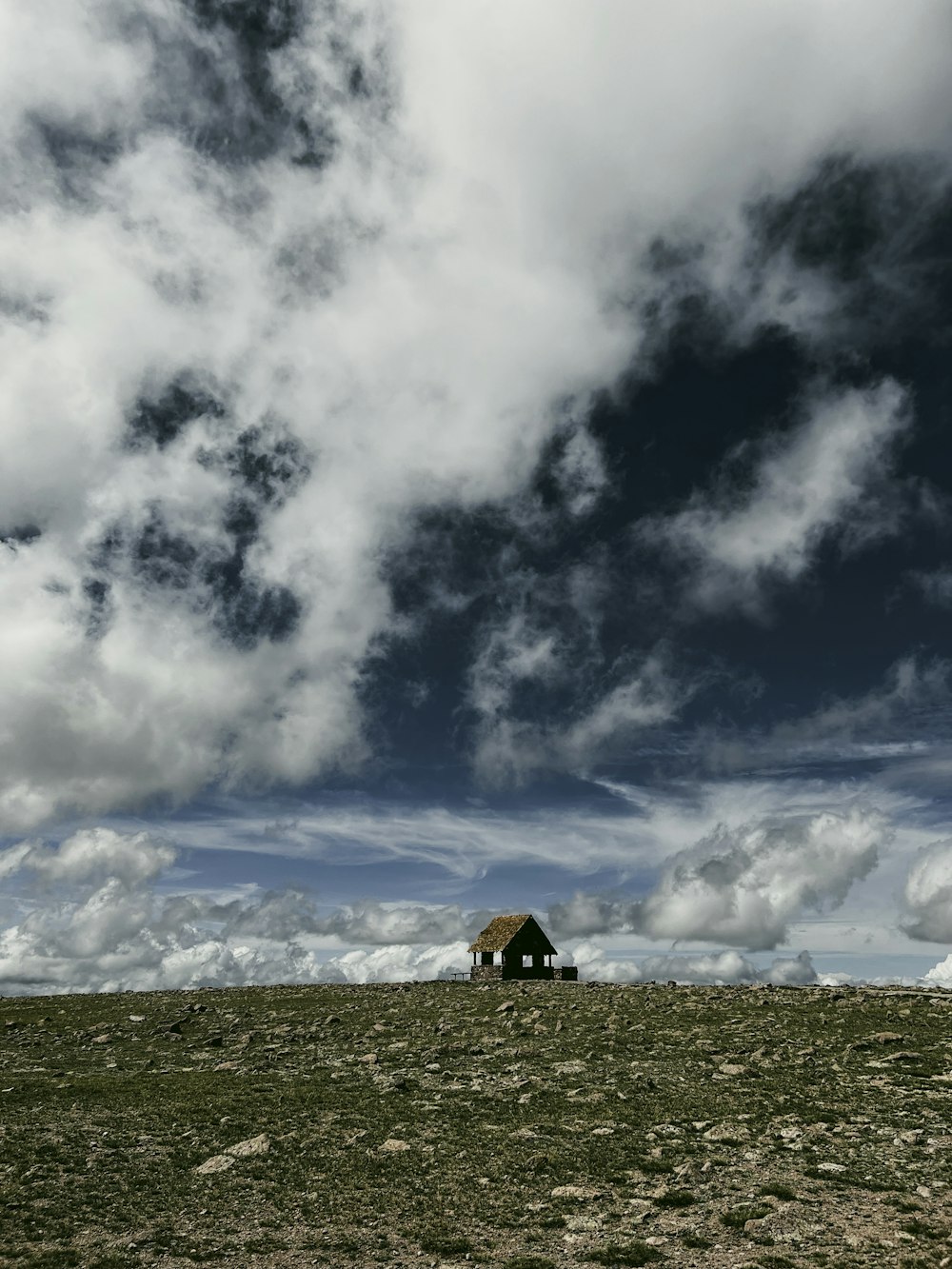 a house in a field