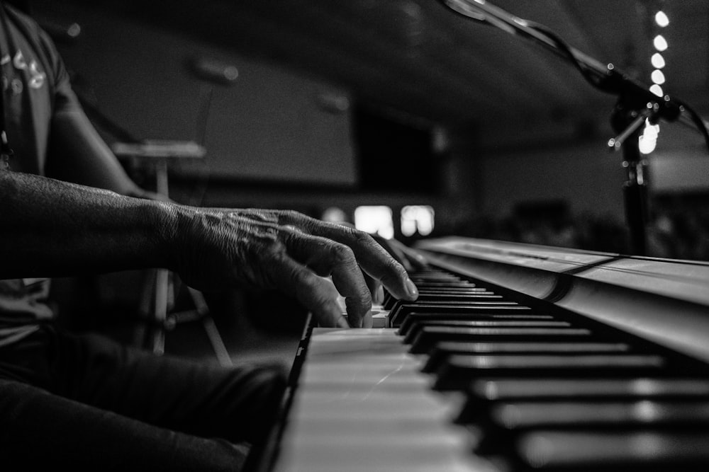 a person playing the piano