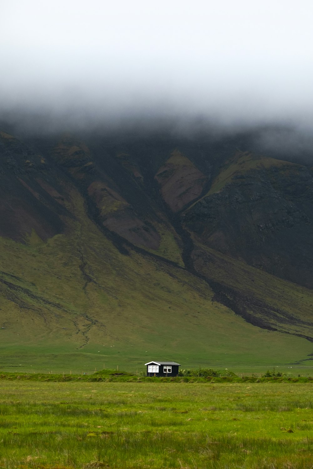 a house in a field