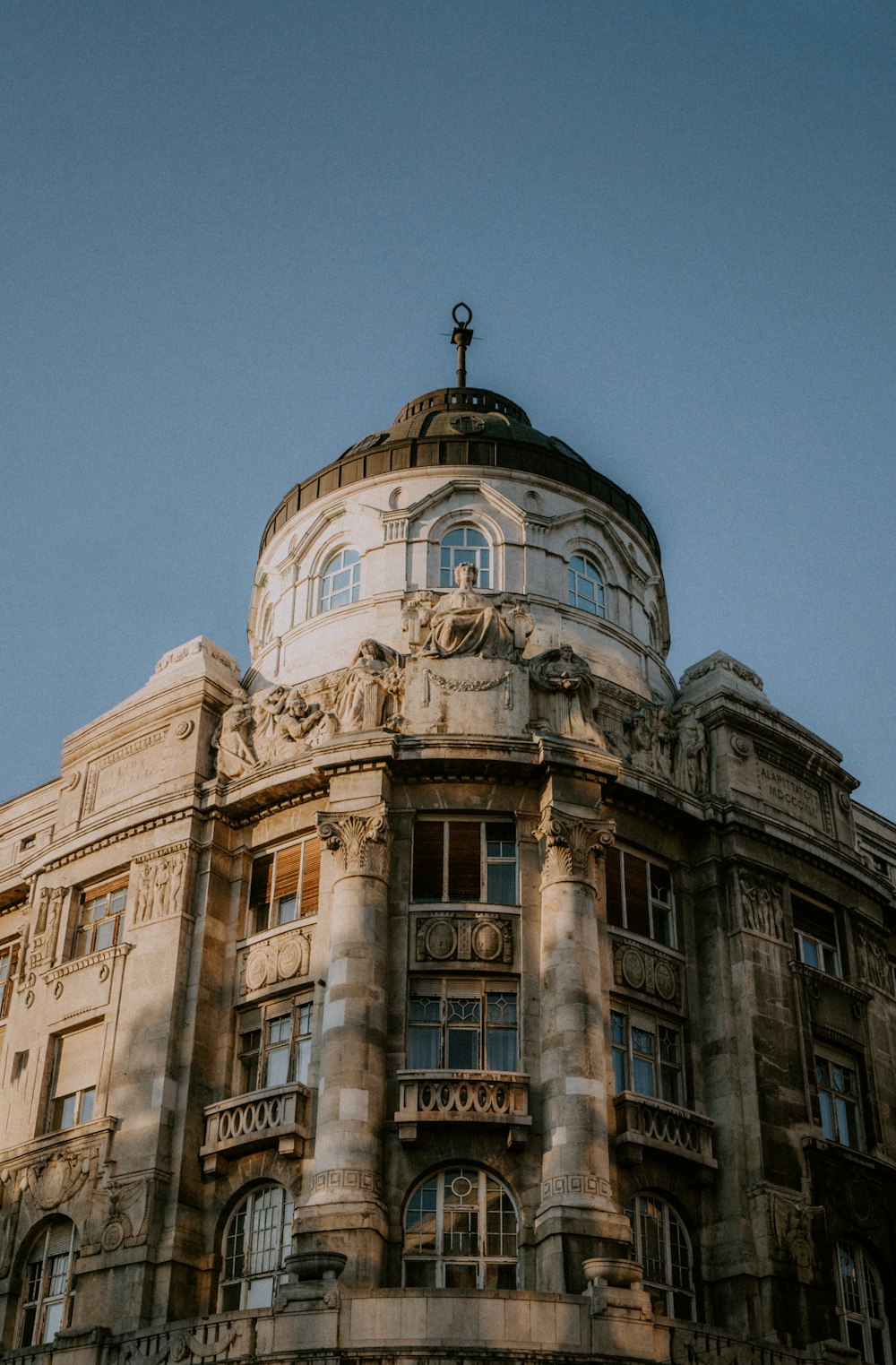 a building with a dome and windows