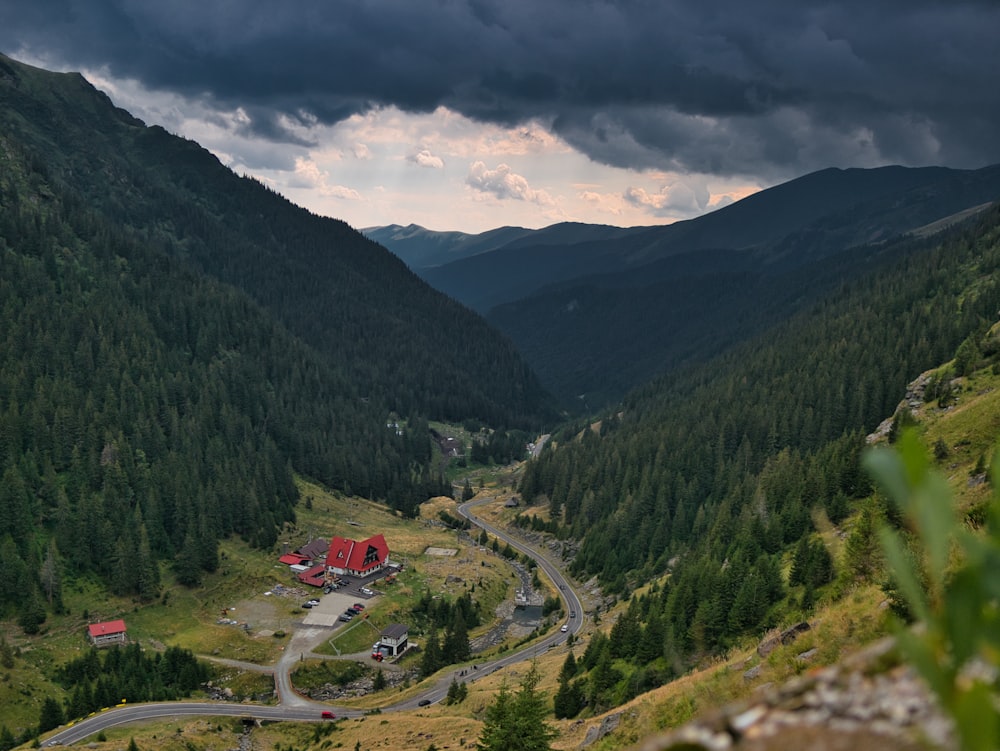 a road in the mountains