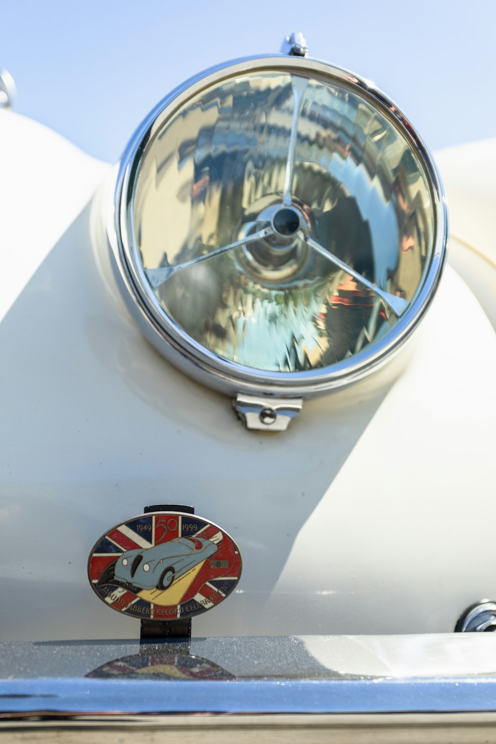 a close-up of a car mirror
