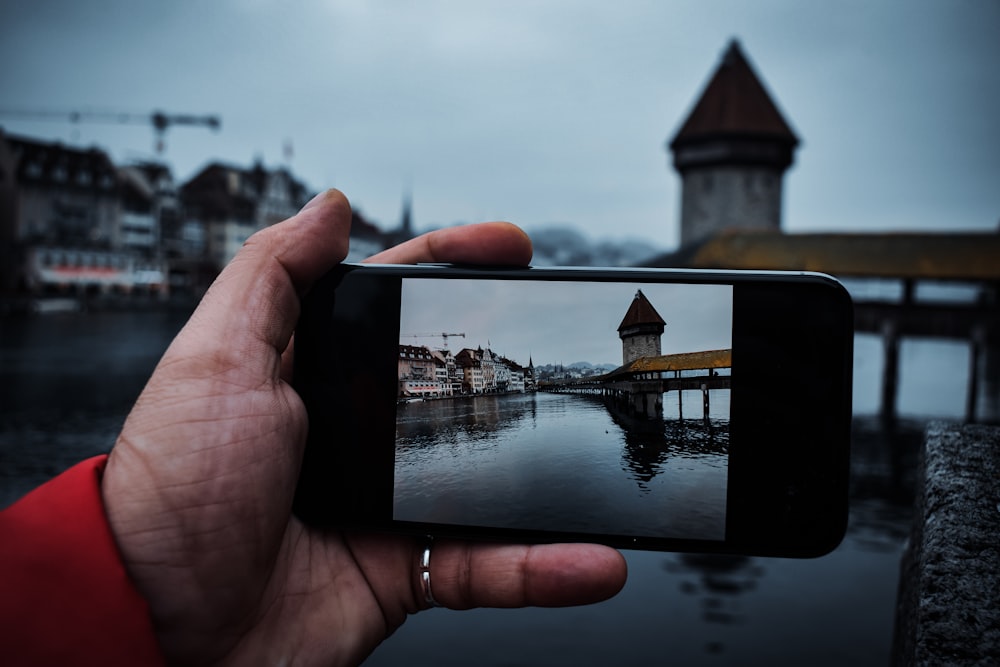 a hand holding a phone